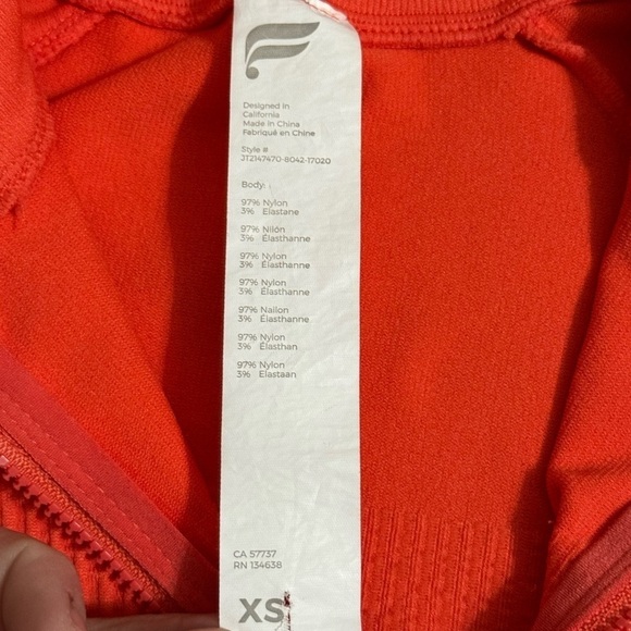 - Fabletics Crop Jacket size XS FULL ZIP - Picture 5 of 6
